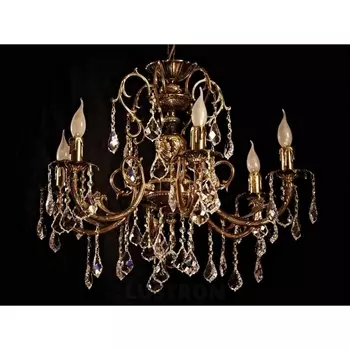 Подвесная люстра 8888/6 AB Brizzi 8888 Leaf crystal