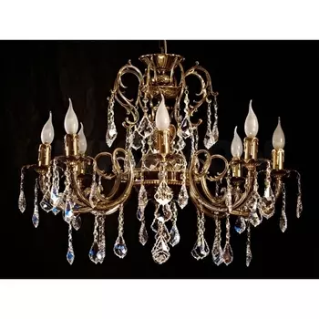 Подвесная люстра 8888/8 PB Brizzi 8888 Leaf crystal