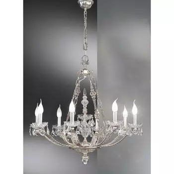 Подвесная люстра с хрусталем Nervilamp 895 895/8 подсвечник