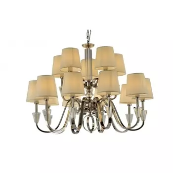 Подвесная люстра P2424-10+5 Nickel iLamp Alesti