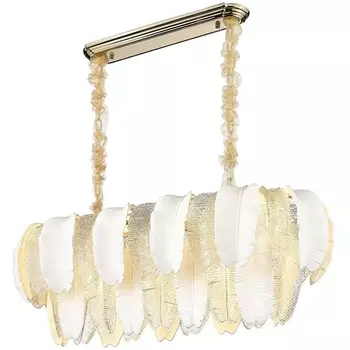 Подвесная каскадная люстра перо Wertmark Alexia WE125.14.303