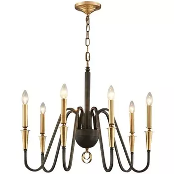 Подвесная люстра Alfa Light F1124-17 в виде свечи