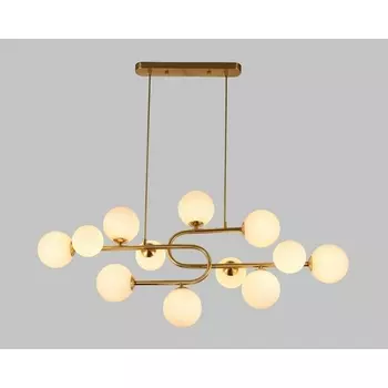 Подвесная люстра Alfa Light F1624-14 (плафоны шарики)