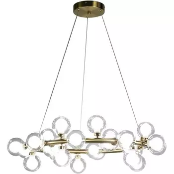 Подвесная люстра молекулы AM Group AM470 D500 POLISHED GOLD