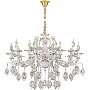 Подвесная люстра AM Group CLEOPATRA CLEOPATRA SP10+5 WH+GL