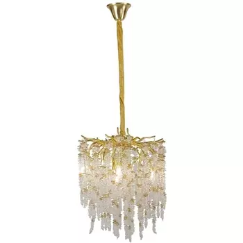 Подвесная люстра хрустальная AM Group DIAMAND D400 Gold