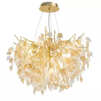 Подвесная люстра AM Group Forest D600 GOLD листья