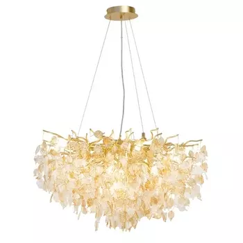 Подвесная люстра AM Group Forest D800 GOLD листья