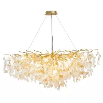 Подвесная люстра AM Group FOREST DL1200 GOLD листья