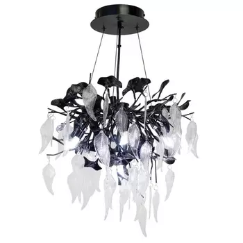 Подвесная люстра AM Group WOODSTAR WOODSTAR D400 BK листья