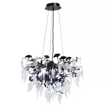 Подвесная люстра AM Group WOODSTAR WOODSTAR D600 BK листья