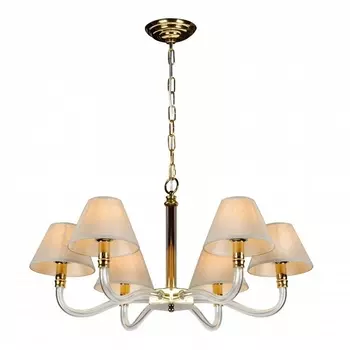 Подвесная люстра YT2043-6 GD+Coffee iLamp Amber