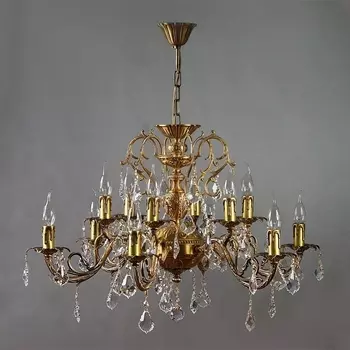 Подвесная люстра Ambiente Alicante 8888/6+6 AB New Leaf