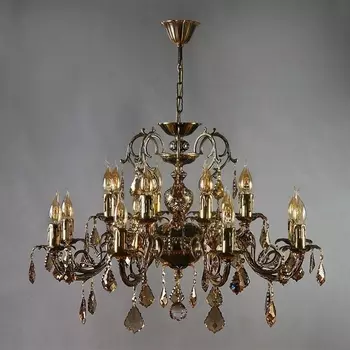 Подвесная люстра Ambiente Alicante 8888/8+8 PB Leaf crystal