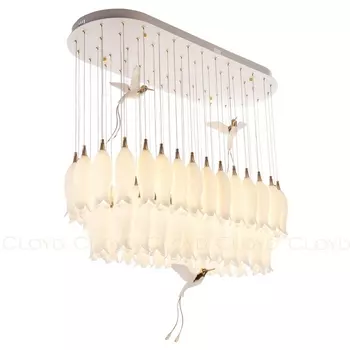 Подвесная светодиодная каскадная люстра птички Cloyd Argana 10814