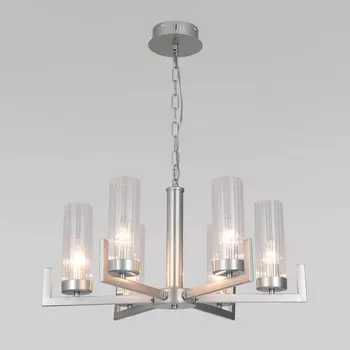 Подвесная люстра 60133/6 Eurosvet Arganie серебро