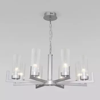 Подвесная люстра 60133/8 Eurosvet Arganie серебро
