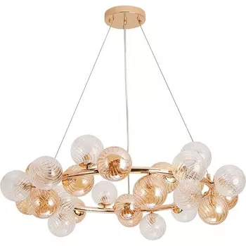 Подвесная люстра Arte Lamp Etereo A5261LM-25GO (плафоны шарики)