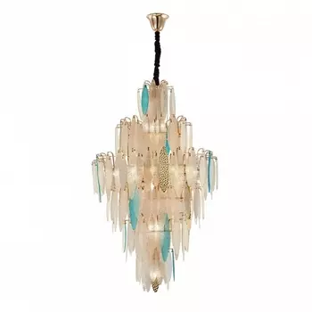 Подвесная люстра каскадная Arte Milano 1863B.D800.H1300.E14.25 G