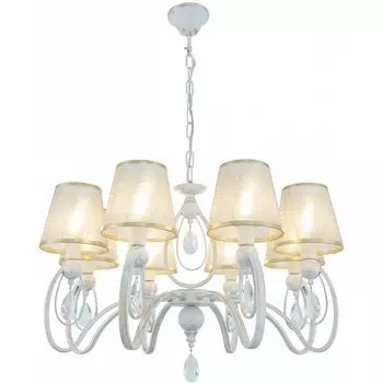 Подвесная люстра Arte Milano AM347203 347203/8 WT+G с подвесками