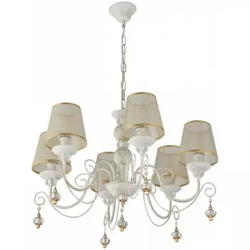 Подвесная люстра Arte Milano AM347620 347620/6 WT+G с подвесками