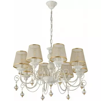 Подвесная люстра Arte Milano AM347620 347620/8 WT+G с подвесками