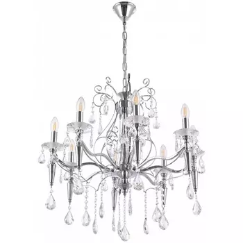 Подвесная люстра Arte Milano AM347710 347710/8 CR подсвечник с подвесками