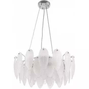 Подвесная люстра перо Arte Milano AM-4653 4653.D550.H240.E14.6 Ni