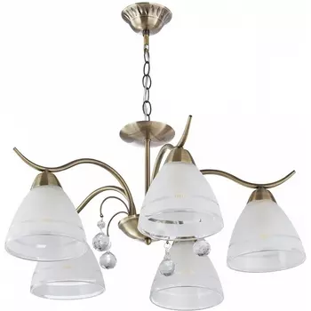 Подвесная люстра Arte Milano Amalfi-8656 334756/5 AB с подвесками