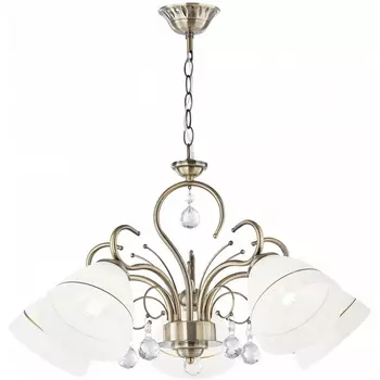Подвесная люстра Arte Milano Amalfi-8656 339656/5 AB с подвесками