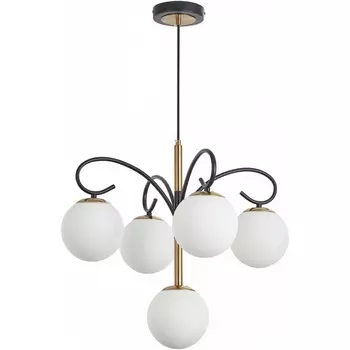 Подвесная люстра Arte Milano Neapol-73808 273808/4+1 BK/GD в форме шара