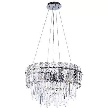 Подвесная люстра каскадная хрустальная Arte Lamp Nicoletta A1051SP-8CC
