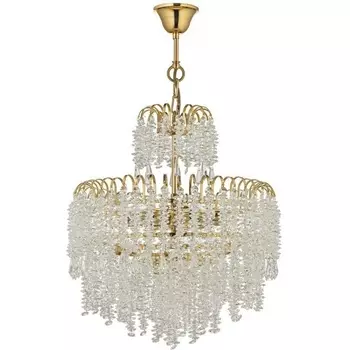 Подвесная люстра хрустальная Arti Lampadari Daverio Gold Daverio E 1.5.40.105 G