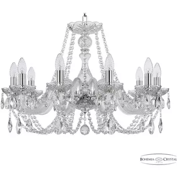 Подвесная люстра Bohemia 101 101/10/240 Ni подсвечник с подвесками