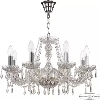 Подвесная люстра Bohemia 104 104/8/195 Ni подсвечник с подвесками