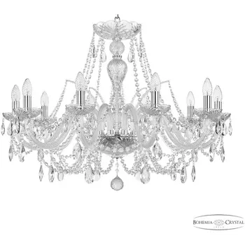 Подвесная люстра Bohemia 105 105/10/300 Ni подсвечник с подвесками