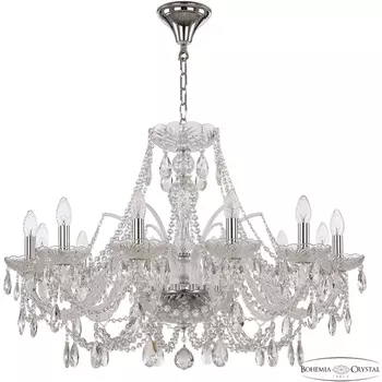 Подвесная люстра Bohemia 105 105/12/300 Ni подсвечник с подвесками