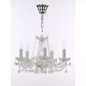 Подвесная люстра Bohemia 108 108/5/141 Ni подсвечник с подвесками