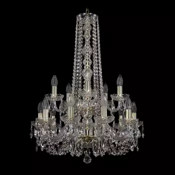 Подвесная люстра Bohemia 1402 1402/10+5/195/h-80/2d/G