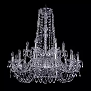 Подвесная люстра Bohemia 1402 1402/12+6/300/h-91/2d/Ni