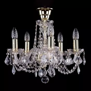 Подвесная люстра Bohemia 1402 1402/5/141/G/Leafs/Tube