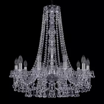 Подвесная люстра хрустальная Bohemia 1409 1409/10/240/Ni подсвечник