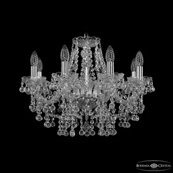 Подвесная люстра Bohemia 1409 1409/8/195 Ni подсвечник с подвесками