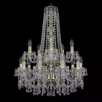 Подвесная люстра Bohemia 1410 1410/10+5/195/h-74/2d/G/V7010