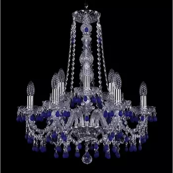 Подвесная люстра Bohemia 1410 1410/6+3/195/h-63/Ni/V3001