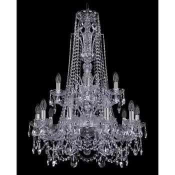 Подвесная люстра Bohemia 1411 1411/10+5/240/XL-94/2d/Ni