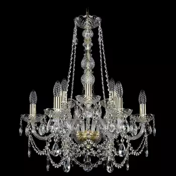 Подвесная люстра Bohemia 1411 1411/6+3/195/h-66/G