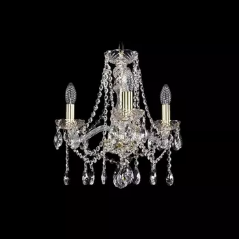 Подвесная люстра хрустальная Bohemia 1413 1413/3/141/G подсвечник