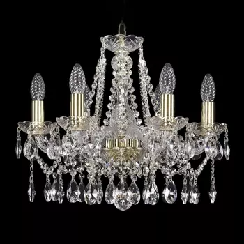 Подвесная люстра хрустальная Bohemia 1413 1413/6/165/G подсвечник