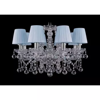 Подвесная люстра хрустальная Bohemia 1413 1413/8/200/Ni/Balls/SH4